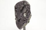 Sparkling Amethyst Geode on Metal Stand #209014-3
